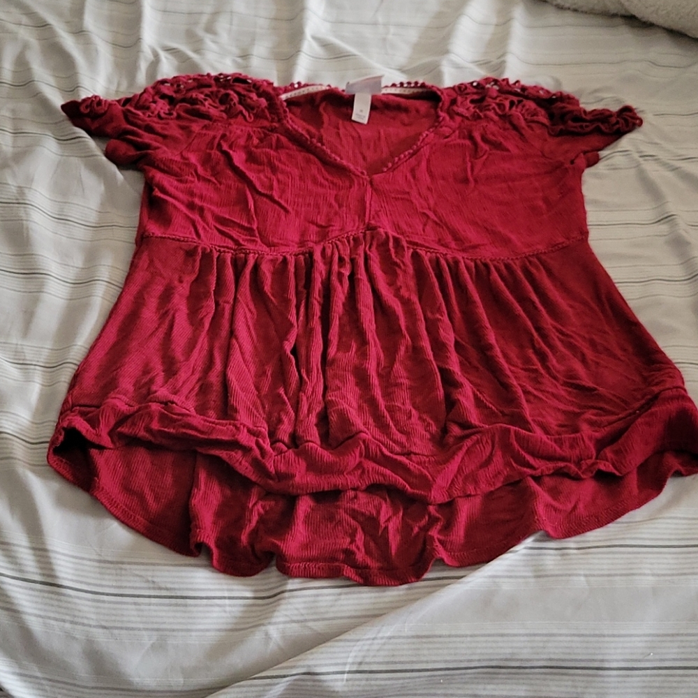 Knox Rose Red Medium Blouse